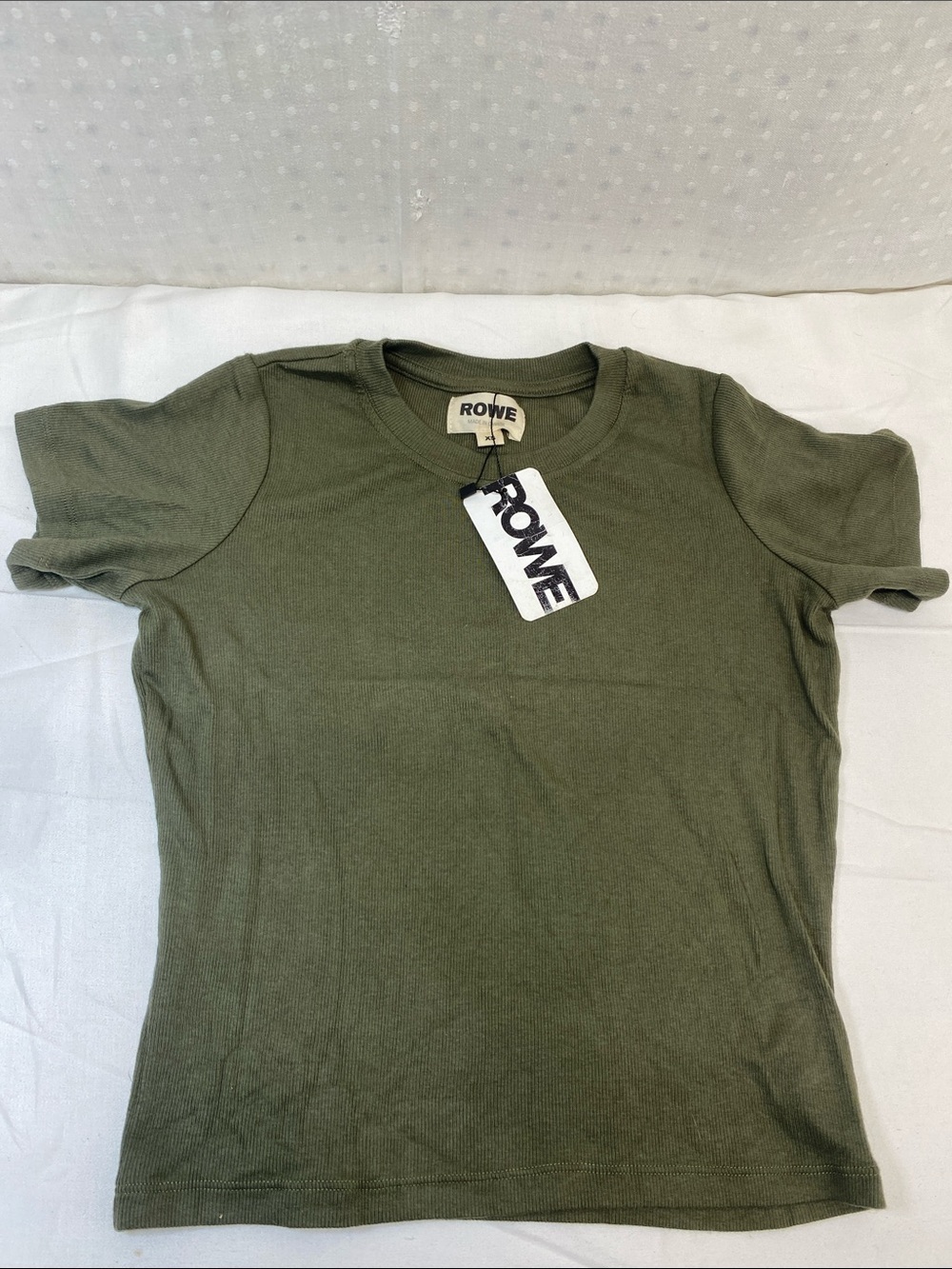 ROWE Olive Short Sleeve Crew Tee Womens XS